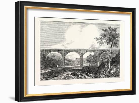 View of Dean Bridge Edinburgh-null-Framed Giclee Print