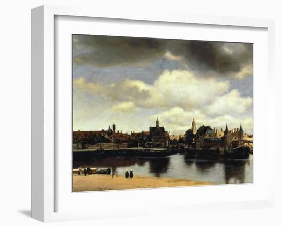 View of Delft, 1658-60-Johannes Vermeer-Framed Giclee Print