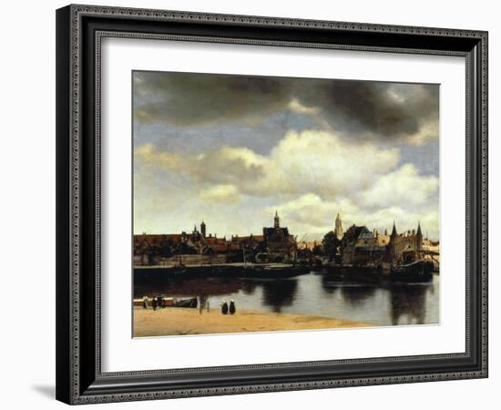 View of Delft, 1658-60-Johannes Vermeer-Framed Giclee Print