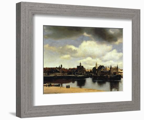 View of Delft, 1658-60-Johannes Vermeer-Framed Giclee Print