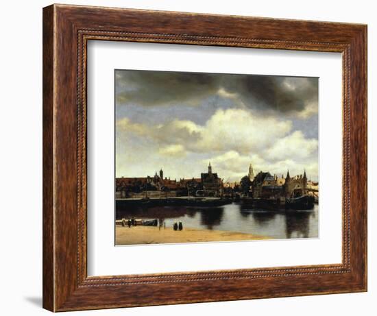 View of Delft, 1658-60-Johannes Vermeer-Framed Giclee Print