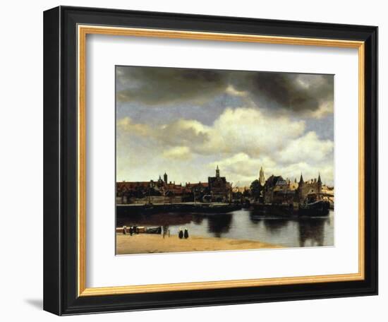 View of Delft, 1658-60-Johannes Vermeer-Framed Giclee Print