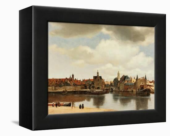 View of Delft, about 1660-Johannes Vermeer-Framed Premier Image Canvas