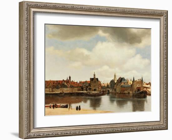 View of Delft, about 1660-Johannes Vermeer-Framed Giclee Print