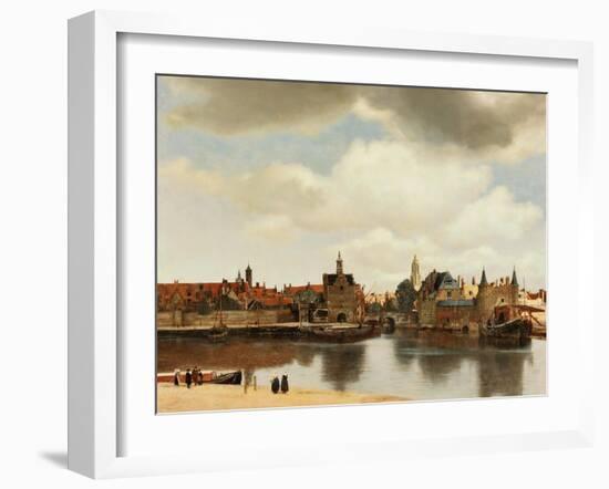 View of Delft, about 1660-Johannes Vermeer-Framed Giclee Print