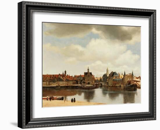 View of Delft, about 1660-Johannes Vermeer-Framed Giclee Print