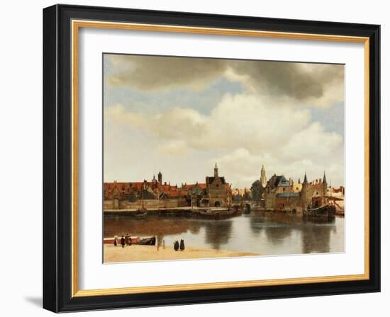 View of Delft, about 1660-Johannes Vermeer-Framed Giclee Print