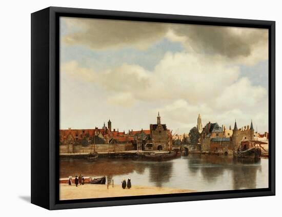 View of Delft, about 1660-Johannes Vermeer-Framed Premier Image Canvas