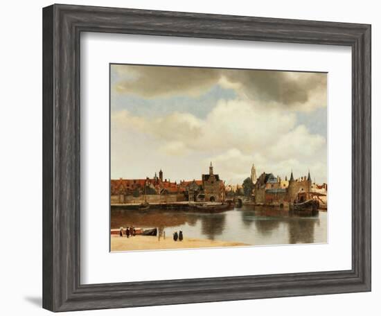 View of Delft, about 1660-Johannes Vermeer-Framed Giclee Print