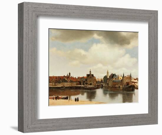 View of Delft, about 1660-Johannes Vermeer-Framed Giclee Print