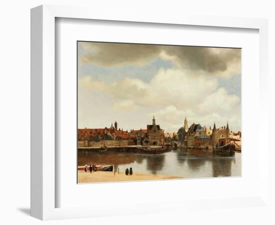 View of Delft, about 1660-Johannes Vermeer-Framed Giclee Print