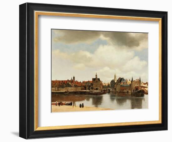 View of Delft, about 1660-Johannes Vermeer-Framed Giclee Print