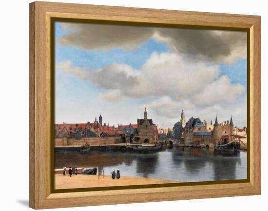 View of Delft, C.1660-61-Johannes Vermeer-Framed Premier Image Canvas