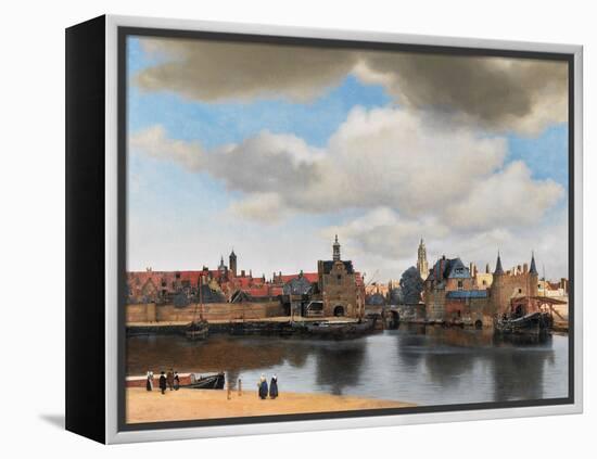 View of Delft, C.1660-61-Johannes Vermeer-Framed Premier Image Canvas