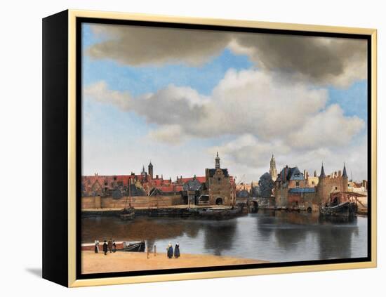 View of Delft, C.1660-61-Johannes Vermeer-Framed Premier Image Canvas