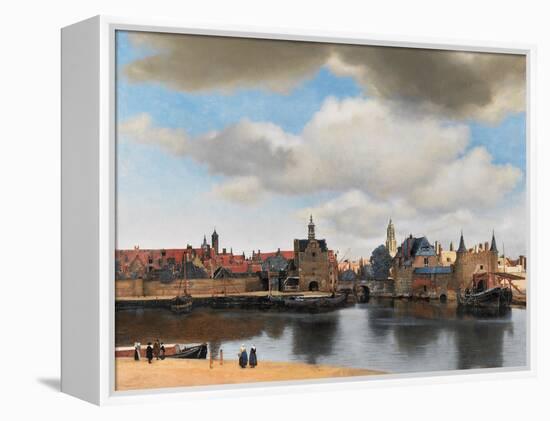 View of Delft, C.1660-61-Johannes Vermeer-Framed Premier Image Canvas