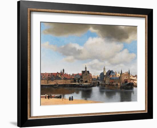 View of Delft, C.1660-61-Johannes Vermeer-Framed Premium Giclee Print