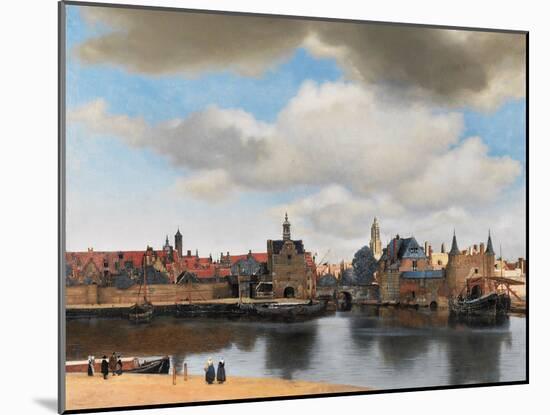 View of Delft, C.1660-61-Johannes Vermeer-Mounted Giclee Print