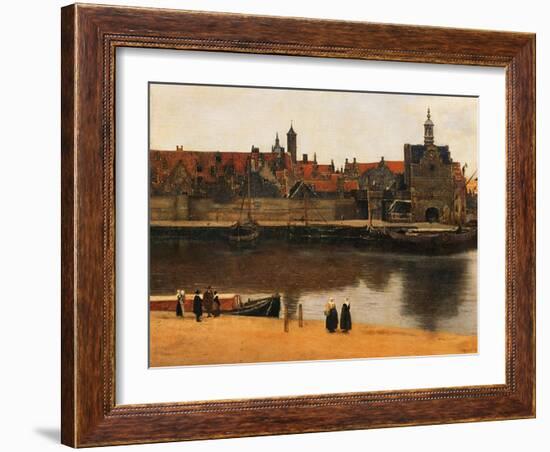 View of Delft, c.1660-61-Johannes Vermeer-Framed Giclee Print