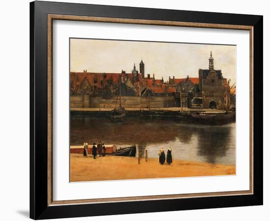 View of Delft, c.1660-61-Johannes Vermeer-Framed Giclee Print