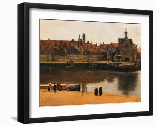 View of Delft, c.1660-61-Johannes Vermeer-Framed Giclee Print