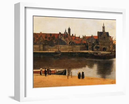 View of Delft, c.1660-61-Johannes Vermeer-Framed Giclee Print