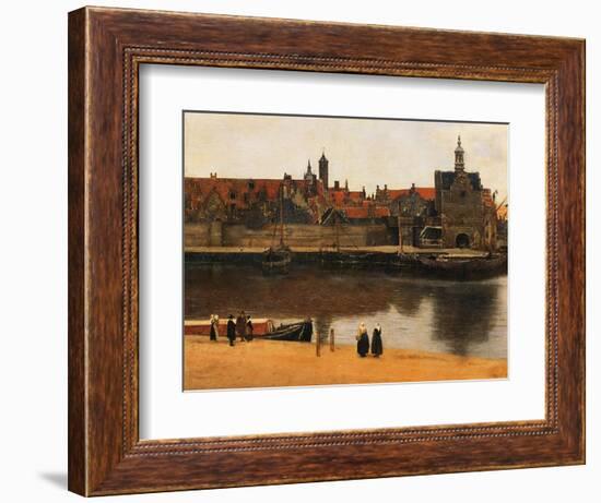 View of Delft, c.1660-61-Johannes Vermeer-Framed Giclee Print