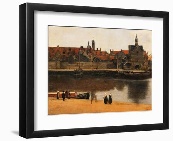 View of Delft, c.1660-61-Johannes Vermeer-Framed Giclee Print