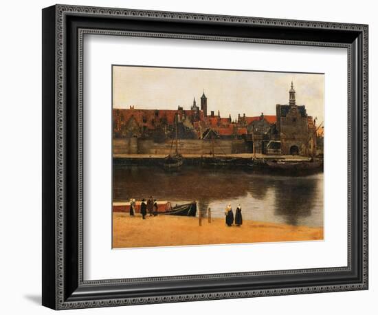 View of Delft, c.1660-61-Johannes Vermeer-Framed Giclee Print