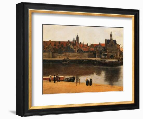 View of Delft, c.1660-61-Johannes Vermeer-Framed Giclee Print