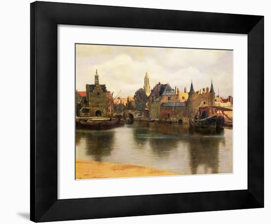 View of Delft, c.1660-61-Johannes Vermeer-Framed Giclee Print