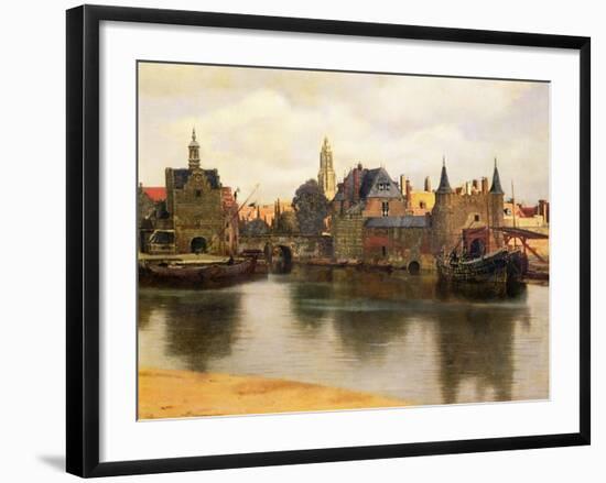 View of Delft, c.1660-61-Johannes Vermeer-Framed Giclee Print