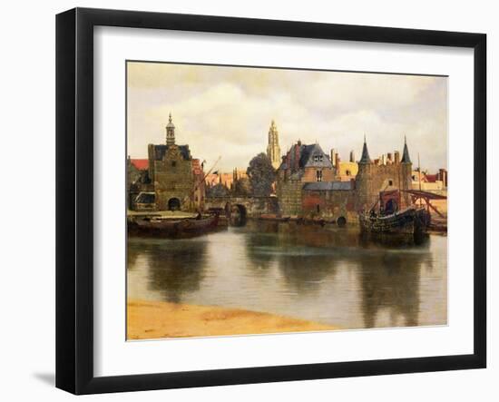 View of Delft, c.1660-61-Johannes Vermeer-Framed Giclee Print