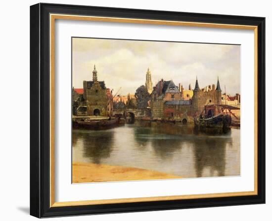 View of Delft, c.1660-61-Johannes Vermeer-Framed Giclee Print