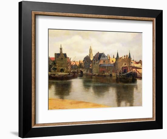 View of Delft, c.1660-61-Johannes Vermeer-Framed Giclee Print