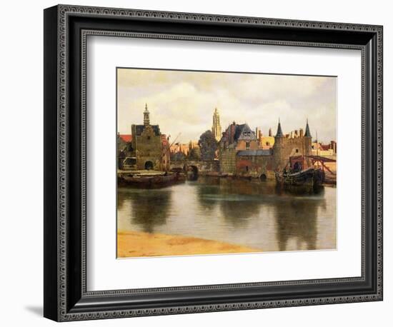 View of Delft, c.1660-61-Johannes Vermeer-Framed Giclee Print