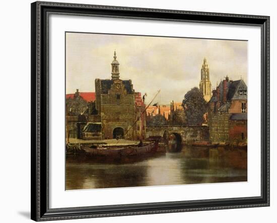 View of Delft c.1660-61-Johannes Vermeer-Framed Giclee Print