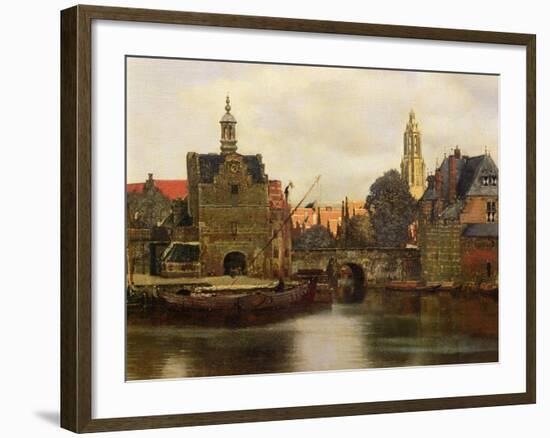 View of Delft c.1660-61-Johannes Vermeer-Framed Giclee Print