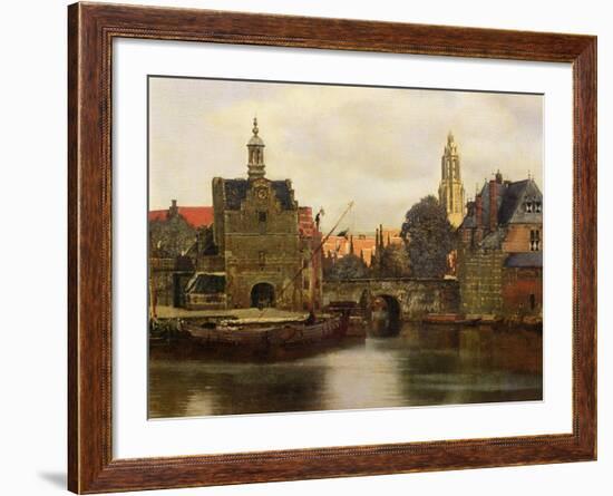 View of Delft c.1660-61-Johannes Vermeer-Framed Giclee Print