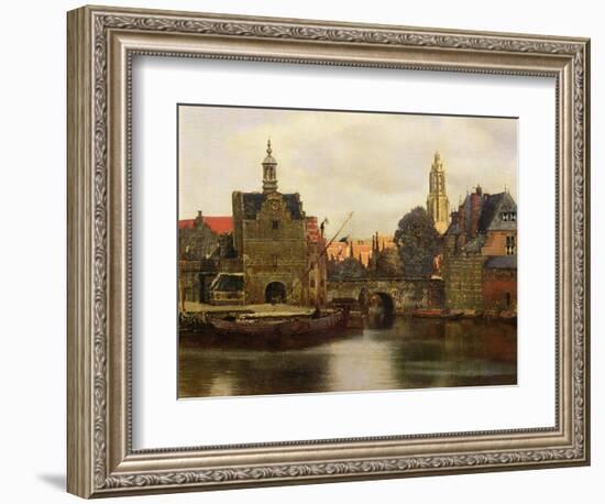 View of Delft c.1660-61-Johannes Vermeer-Framed Giclee Print