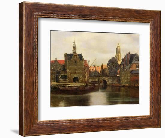 View of Delft c.1660-61-Johannes Vermeer-Framed Giclee Print