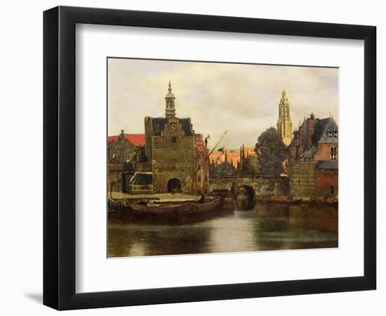 View of Delft c.1660-61-Johannes Vermeer-Framed Giclee Print