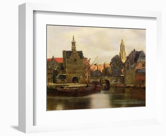 View of Delft c.1660-61-Johannes Vermeer-Framed Giclee Print