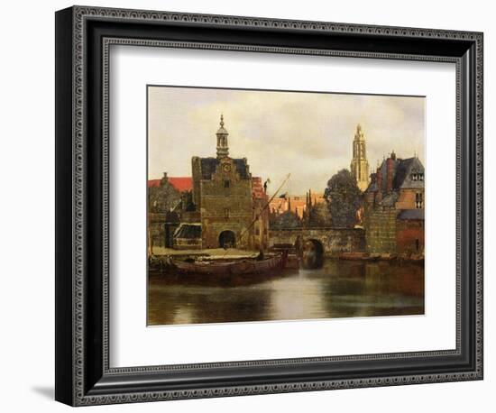 View of Delft c.1660-61-Johannes Vermeer-Framed Giclee Print