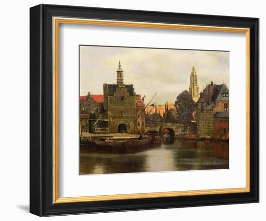 View of Delft c.1660-61-Johannes Vermeer-Framed Giclee Print