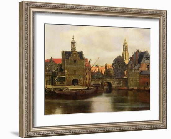 View of Delft c.1660-61-Johannes Vermeer-Framed Giclee Print