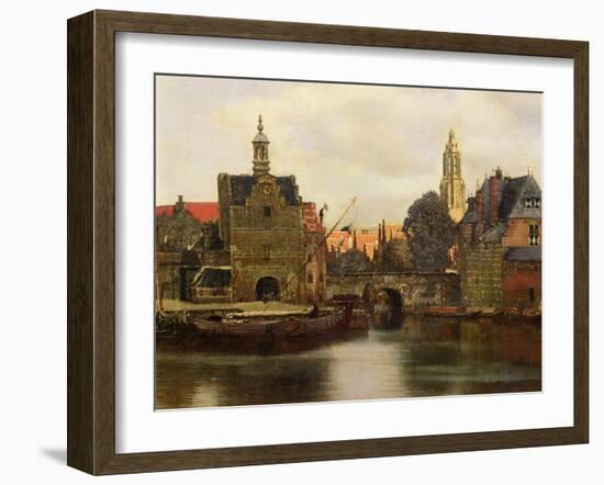 View of Delft c.1660-61-Johannes Vermeer-Framed Giclee Print