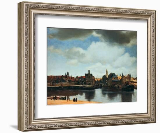 View of Delft, Netherlands, after the Fire, C1658-Johannes Vermeer-Framed Giclee Print