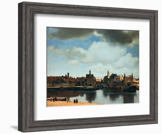 View of Delft, Netherlands, after the Fire, C1658-Johannes Vermeer-Framed Giclee Print