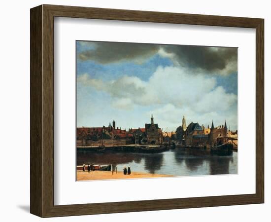 View of Delft, Netherlands, after the Fire, C1658-Johannes Vermeer-Framed Giclee Print